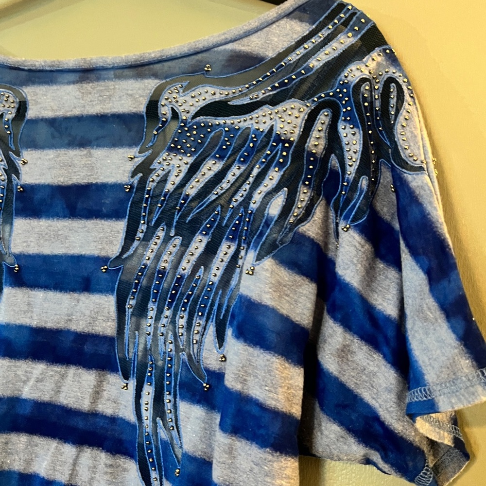 Miss Me sequin Angel wing top size Medium